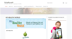 Desktop Screenshot of myhealthyworld.com